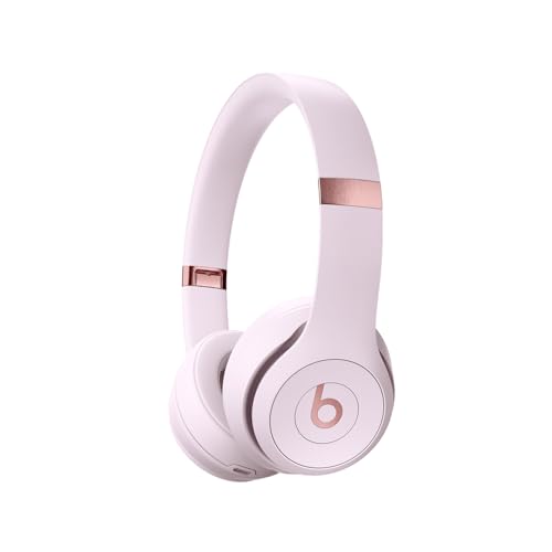 Beats Solo 4 Wireless On-Ear Bluetooth Headphones, Cloud Pink