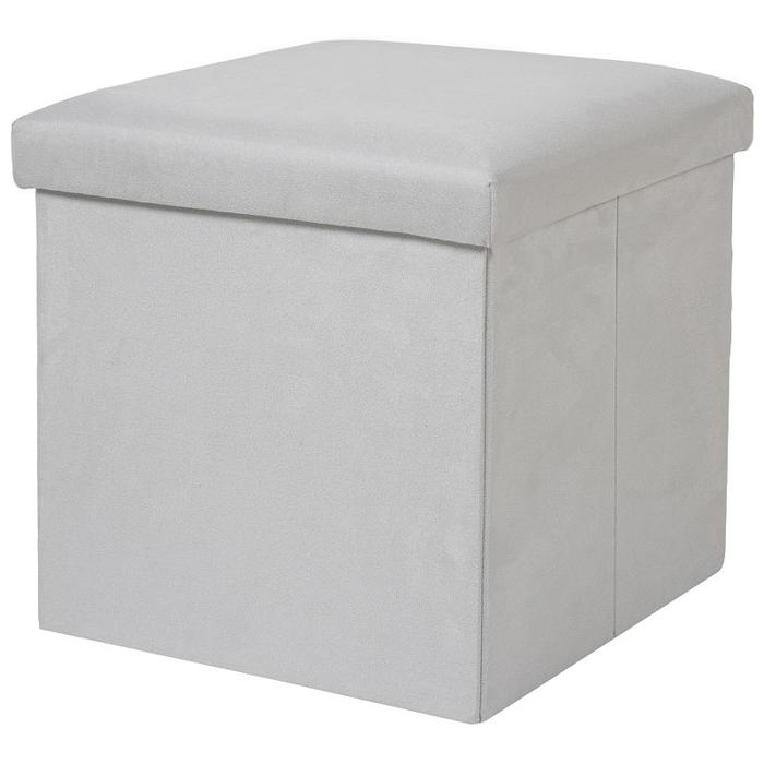Collapsible Storage Ottoman with Lid