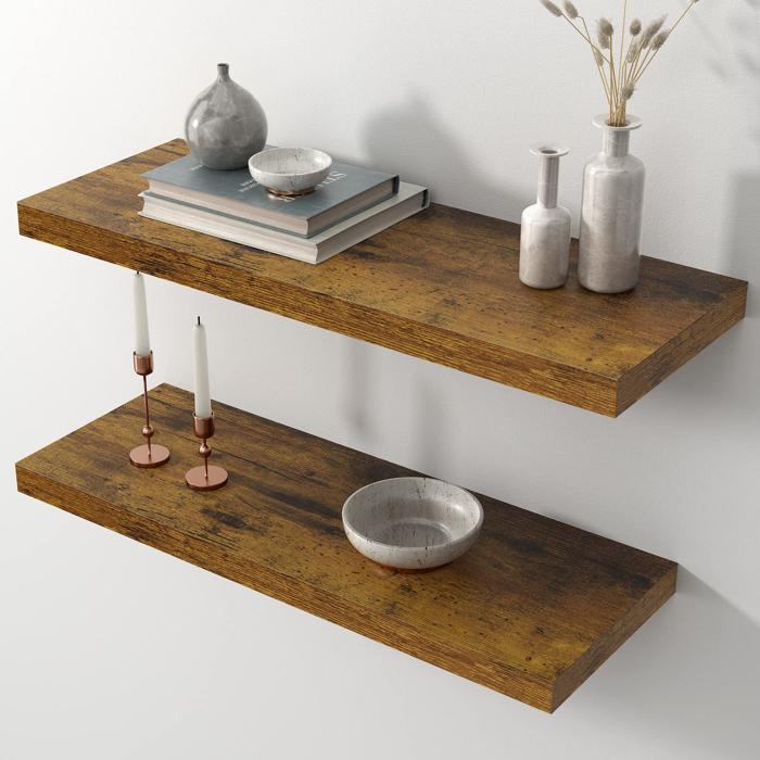 Elbur Manufactured Wood Floating Shelves (Set of 2)