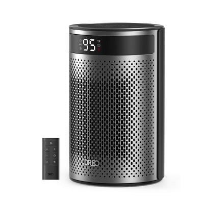 DREO 1500W Atom 416 10” Whisper-Quiet Portable Ceramic Space Heater with Temp Control and ECO Mode Timer with Remote Non-oscillating